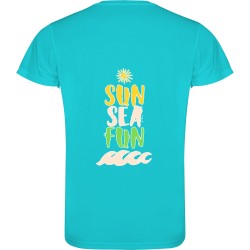 T-Shirt Camimera 0450 - 12 Turquoise - Sun Sea Fun